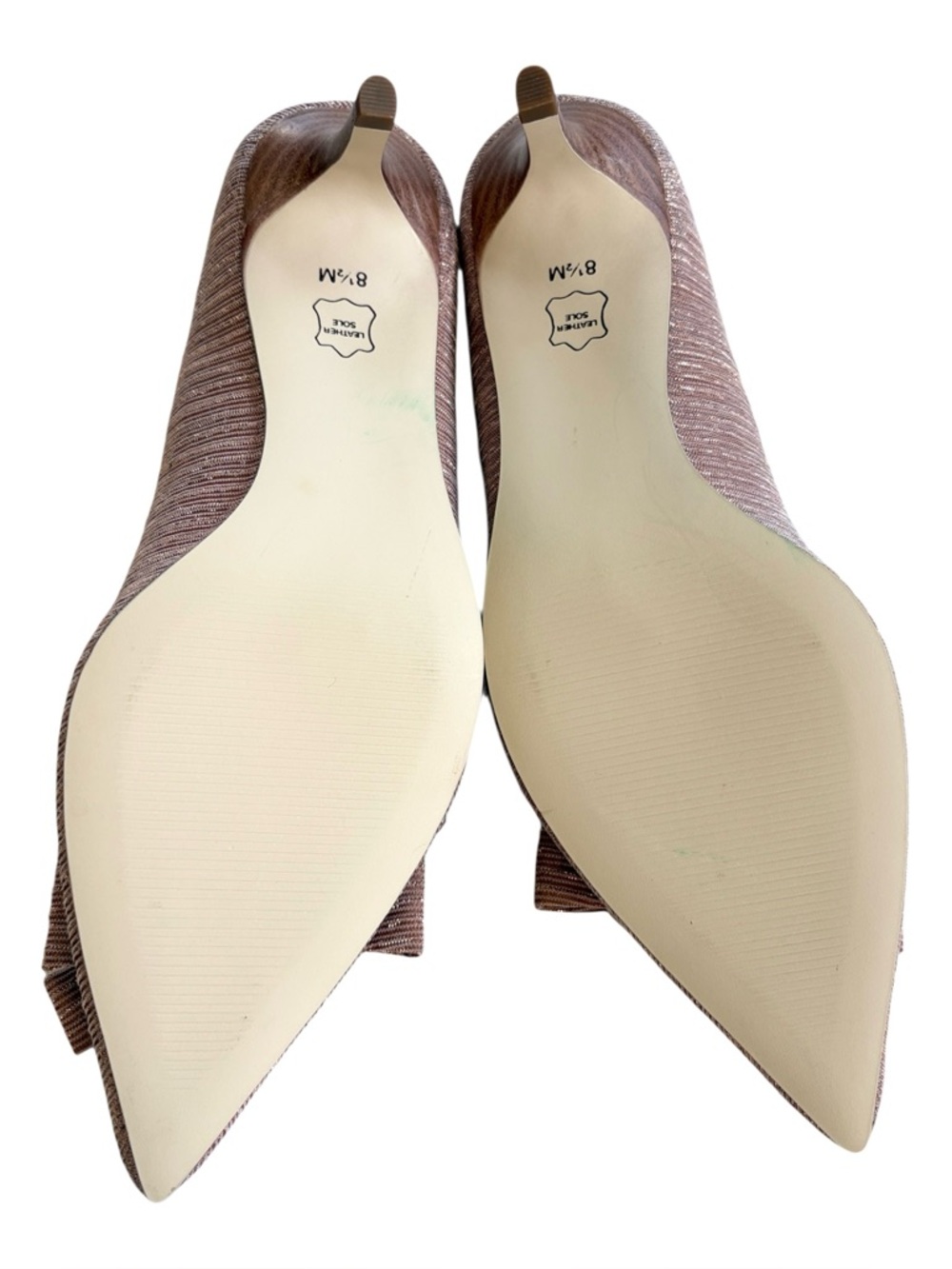 NWOT Talbots Erica Bow Lurex Kitten Heels Size 8.5 - Picture 7 of 8